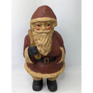 Santa Claus Figure Open Gift Bag Resin? 9 Inch
